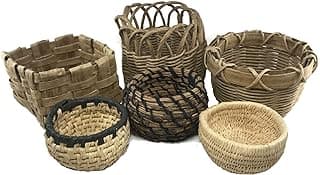 Traditional Craft Kits Beginner Coil Basket Kit - Complete Basket Weaving Kit Set, 6 Basket Making Kit with Basket Weaving Supplies, Complete with Instructional Booklets and Basket Making Supplies image
