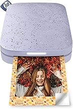 HP Sprocket 2x3" Instant Smartphone Photo Printer - Portable Color Wireless Mobile Printer - Zink Sticky-Back Photos - Print from Compatible iOS & Android Devices with Bluetooth w/Fun App - Purple image