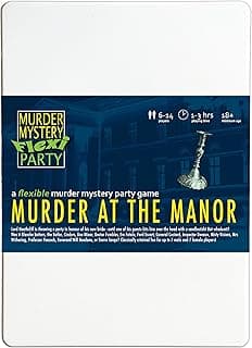 Murder Mystery Flexi Party Murder at The Manor 6-14 Player Dinner Party Game image