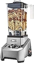 JAWZ High Performance Blender, 64 Oz Professional Grade Countertop Blender, Food Processor, Juicer, Smoothie or Nut Butter Maker, Variable 10 Speed Easy Control Dial, Stainless Steel Blades, Silver image