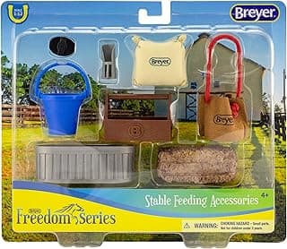Breyer Classics Stable Feeding Horse Accessories Set Multicolor, 10.5" x 8.5"