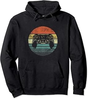 Video Gamer Gifts Funny Retro Video Game Controller Gaming Pullover Hoodie image