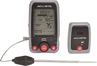 AcuRite 00278 Digital Meat Thermometer and Timer with Pager