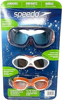 Speedo Junior Swim Goggles 3-Pack, Multi-Color & Shape - Variety Pack image