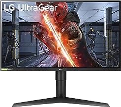 LG UltraGear QHD 27-Inch Gaming Monitor 27GL83A-B - IPS 1ms (GtG), with HDR 10 Compatibility, NVIDIA G-SYNC, and AMD FreeSync, 144Hz, Black image