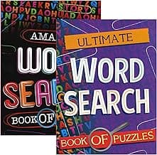 Find a Word II Puzzles Book 2 Titles, Word Search Find Words Books for Adults Teens, Training Learning with Game, 2-Pack image