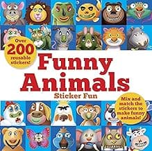 Funny Animals Sticker Fun: Mix and match the stickers to make funny animals (Dover Sticker Books)