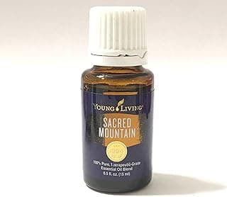 Young Living Sacred Mountain Essential Oil Blend 15ml | Calming & Relaxing Aroma | Aromatherapy Diffuser | Vegan & Gluten-Free | Ideal for Meditation & Yoga | Organic Blend image