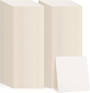 TaoBary Disposable Paper Coasters Bulk, Cardboard Coasters 4 Inch White Coasters for Drinks DIY Crafts Arts Bar Wedding(White,400 Pcs) image