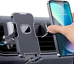 Car Vent Phone Mount for Car [Military-Grade Hook Clip] Phone Stand for Car [Thick Cases Friendly] Air Vent Clip Cell Phone Holder for Smartphone, iPhone, Automobile Cradles Universal image
