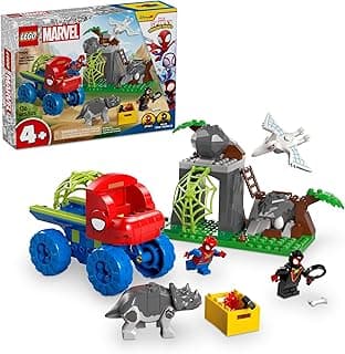 Marvel Spidey and His Amazing Friends Team Spidey Dino Crawler Rescue - Car and Adventure Preschool Building Toy for Kids, Boys and Girls, Ages 4+ - Gift Idea for Birthdays - 11199 image
