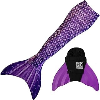 Mermaid Tails for Swimming for Girls, Kids, and Adults with Monofin image