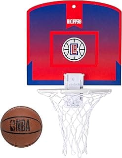 Franklin Sports NBA Mini Over the Door Basketball Hoop - Kids Indoor Mini Basketball Hoop with Basketball - NBA Fan Shop Mini Hoop for Bedroom + Office - Over the Door Mini Hoop Set image