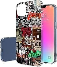 VIBECover Slim Case Compatible for Apple iPhone 13, Total Guard Flex TPU Cover, Graffiti Rock Band image