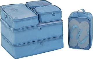 Travel Packing Cubes, Luggage Organizers with Shoe Bag image