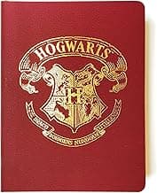 Paper House Productions Harry Potter 8" Foil Accent Soft Cover Journal with Satin Ribbon Page Marker - Hogwarts Crest image