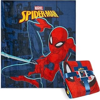 Disney Stitch Throw Blanket Soft Fleece Blanket Bedroom Accessories 59 x 51” (Blue Spiderman)