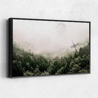 Endor Forest Canvas Wall Art – Star Wars Inspired Landscape Print – Sci-Fi Movie Decor – Handmade Canvas for Home or Game Room