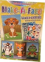 Make-A-Face Silly Animals Sticker Activity Book image