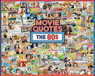 White Mountain Puzzles Movie Quotes The 80s 1000 Piece Jigsaw Popular Pop Culture Puzzle image