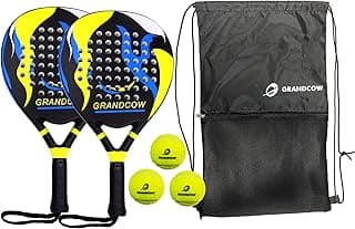 Padel Racket Carbon Fiber Power Lite Pop Tennis Paddle Paddleball Racquets image