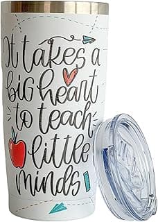 Teacher Tumbler with Lid | Perfect Teacher Gifts for Women | 20 oz. Insulated Travel Mug for Teachers | Best Teacher Gift for Christmas, Birthday & Teacher Appreciation | Fits in Cupholders image