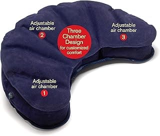 Air Meditator Inflatable Meditation Cushion and Travel Pillow – Meditate on Air in Total Comfort with Adjustable Three-Chamber Design for Enhanced Posture and Portability, Purple image