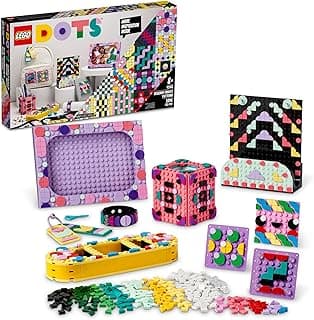 DOTS Designer Toolkit 10 in 1 Patterns Building Toy 41961 Arts and Craft Set for Creative Kids, Design Patches, Photo Frame, Pencil Holder, and More. 860+ Tiles. Gift Idea for Boys Girls Age 8+ image