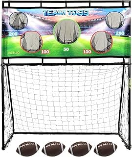 Soccer Net with Football Toss Attachment (4' x 6')