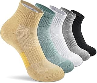 Ankle Socks Womens Athletic Thick Cushioned Running Hiking Low Cut 5-Pairs image