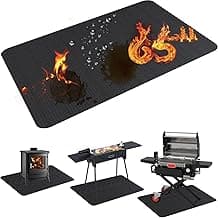65X48in Grill Mats for Outdoor Grill,Fits Most Grills, Smokers, Griddles and Outdoor Charcoal, Flat Top,Deck and Patio Protector