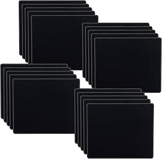 SaiTech IT 20 Pack 2mm Mouse Pad with Stitched Edges Non-Slip Rubber Base, Premium-Textured and Waterproof Mousepads Bulk, Mouse Pad Multipack Mousepad for Computers, Laptop, 8.66 x 7.1 inch image