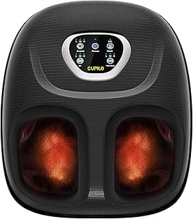 Foot Massager with Heat, FSA HSA Eligible Shiatsu Foot Massager Machine for Plantar Fasciitis, Adjustable Vibration & Pressure for Neuropathy Pain, Women Men Gifts, Fits Up to 12" image