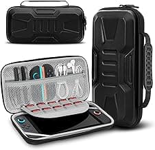 JoyHood Carrying Case for Switch 2 - Protective Travel Handbag with 10 Game Card Slots Portable Storage Bag Compatible with Console & Accessories, Black