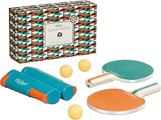 Ridley's Portable Travel 6-Piece Table Tennis Set for Adults and Children – Tabletop Ping Pong Kit Makes Any Table a Tennis Court – Easily Attaches to Tables up to 60” Wide image