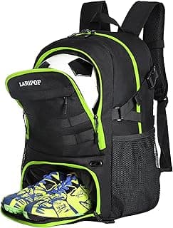Large Soccer Bag- Youth Soccer Backpack & Bags for Basketball, Volleyball Bag Separate Cleat Shoe and Ball Compartment. image