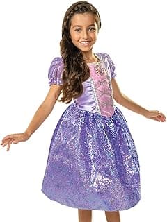 Disney Princess Rapunzel Dress Costume for Girls, Perfect for Party, Halloween Or Pretend Play Dress Up Child Size 4-6X image