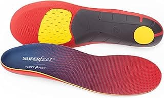 Superfeet Run Dynamic Cushion High Arch Shoe Insoles for Running Insole - Fiery Red - 11.5-13 Men / 12.5-14 Women image