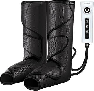 CINCOM Leg Massager for Circulation and Pain Relief, Air Compression Foot and Calf Massager Helpful for Relaxation, Swelling and Edema Gifts for Mom and Dad (with 2 Extensions) - FSA HSA Eligible image