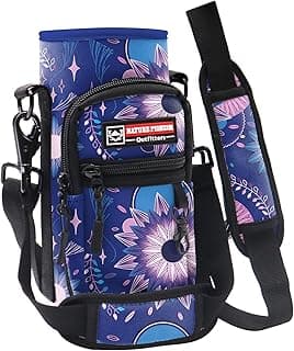 NATURE PIONEOR Water Bottle Carrier Holder Sleeve with Adjustable Strap25 32 40 oz, Insulated Water Bottle Holder Sling Bag image
