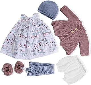 12 inch Clothing Set Handmade Waldorf Doll Clothes with Beautiful Box for Girl Birthday Present-Eden's Clothes Accessories