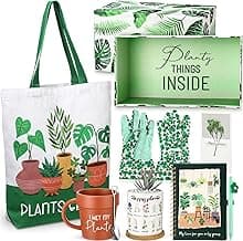 8 Pcs Plant Lover Mother's Day Gift for Women, Funny Plant Lady Gifts Include Plant Gift Box, Mug, Tote Bag, Plant Journal, Plant Pot, Card, Gardening Gloves, and Pen Plant Gifts
