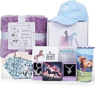 Horse Gifts for Women & Girls & Teenage Girls, Gifts for Horse Lovers, Cowgirl Gifts for Women, Equestrian Gifts for Women, Horse Lover Gifts for Women, Horse Themed Gifts Set Box, Horse Stuff image