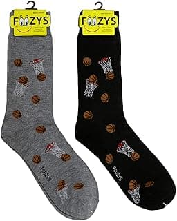Men’s Basketball Cool Sports Novelty Crew Socks | 2 Pair… image