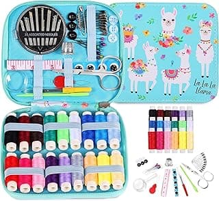 Sewing Kit for Adults Needle and Thread Kit with Sewing Supplies for Home Beginners Traveler Emergency, Sewing Accessories with Scissors, Measure Tape, Seam Ripper, Thimble image