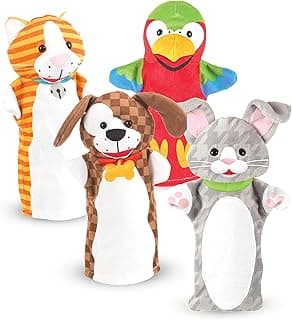 Melissa & Doug Playful Pets Hand Puppets (Set of 4) image