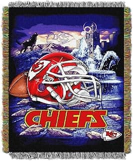 Northwest NFL Kansas City Chiefs Unisex-Adult Woven Tapestry Throw Blanket, 48" x 60", Home Field Advantage