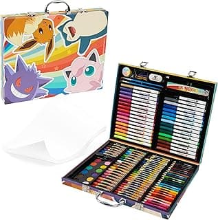 Pokemon Art Supplies for Kids, 40+ Pcs, Painting Coloring Set Travel Case - Gifts for Kids (Multi) image