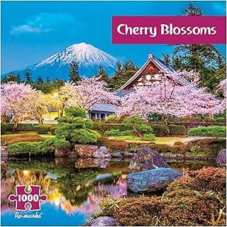 Re-marks Cherry Blossoms 1,000-Piece Jigsaw Puzzle for All Ages