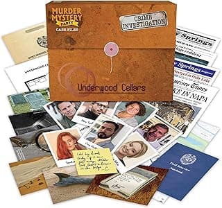 Murder Mystery Party Underwood Cellars, Interactive Murder Mystery Case File Game for 1 or More Players, Ages 14 and Up image